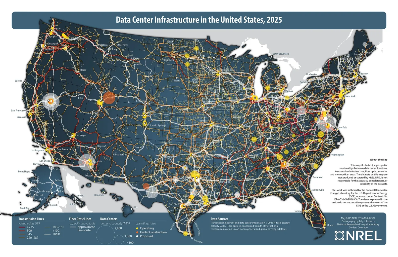 Infraestrutura de data center nos Estados Unidos