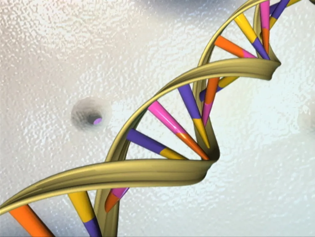 Ilustração da dupla hélice do DNA