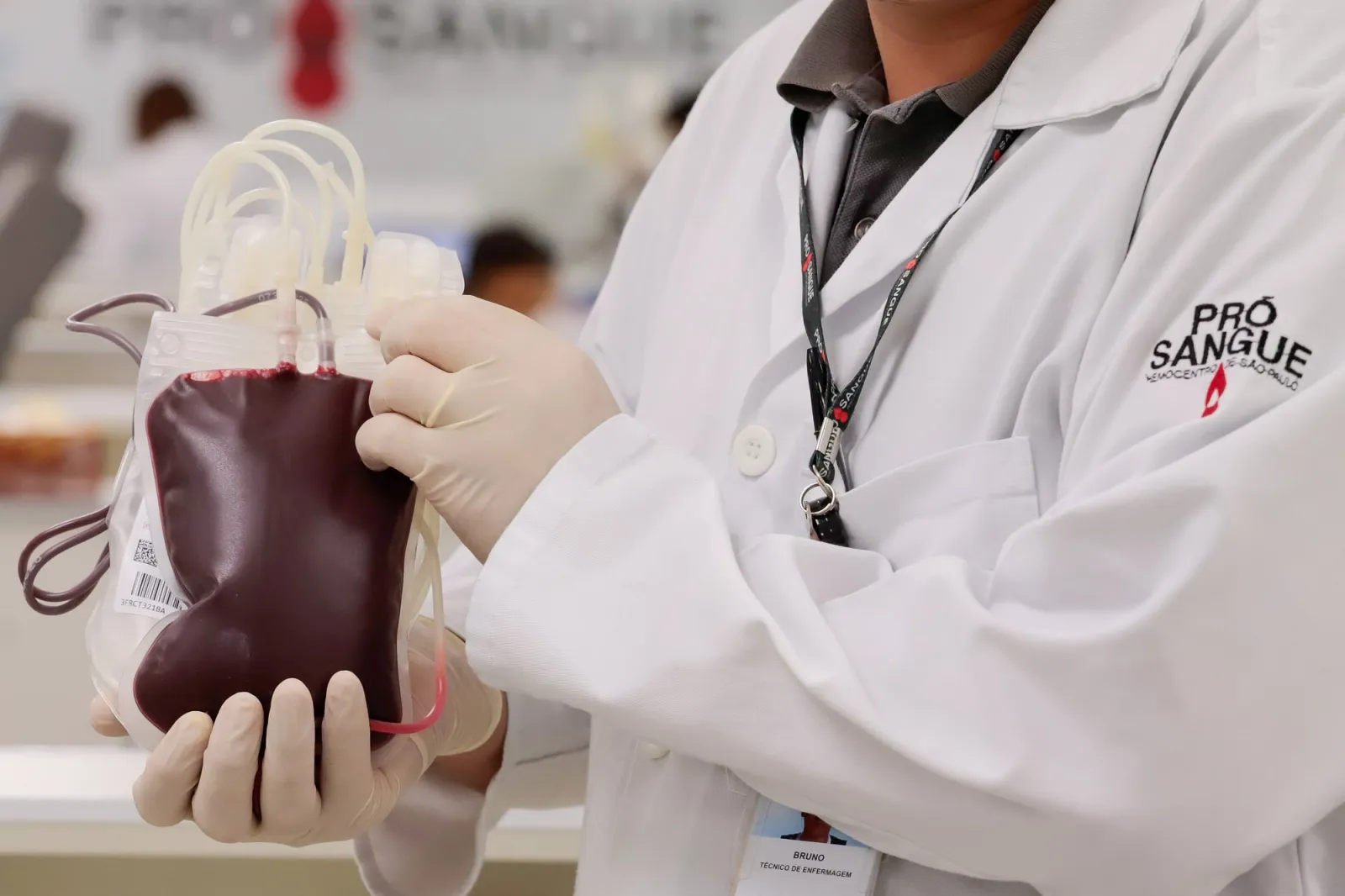 Campanha de doação de sangue na Fundação Pró-Sangue, em São Paulo